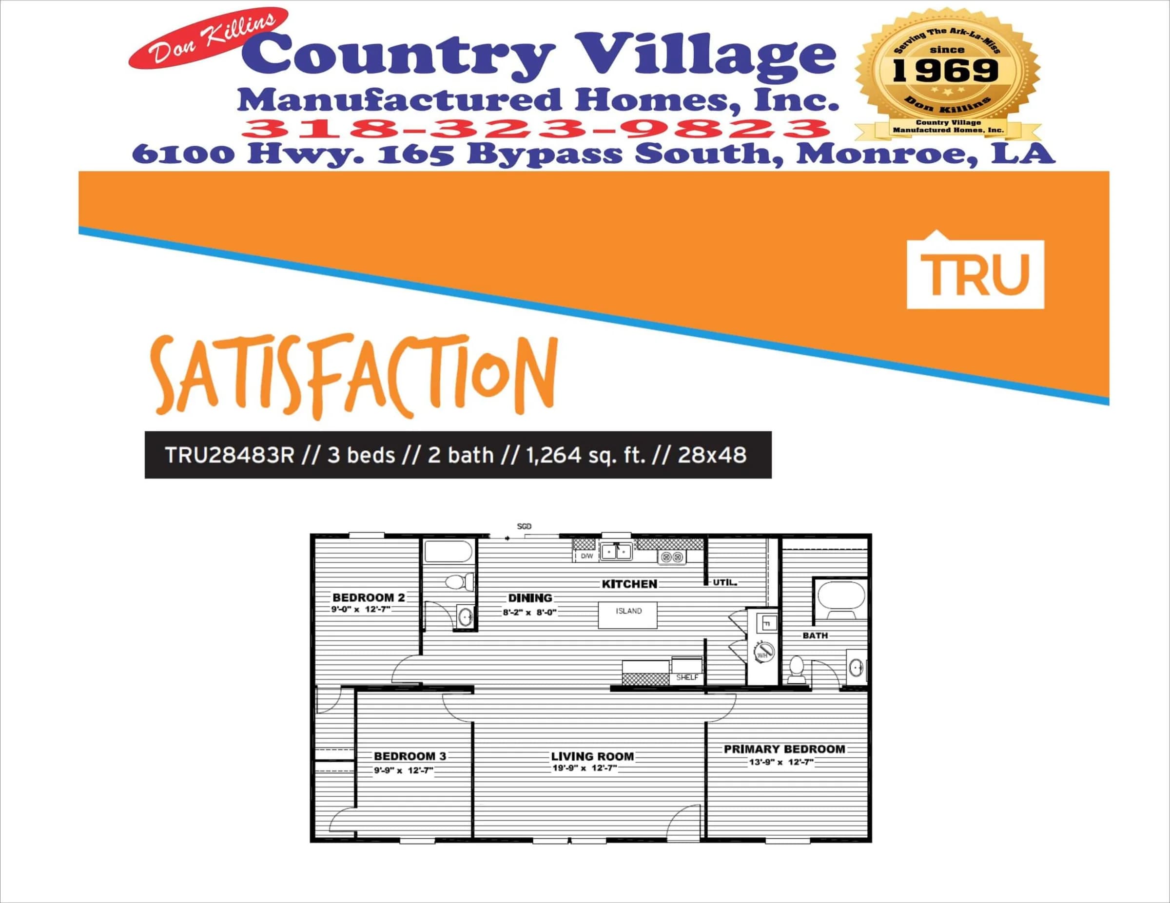 Clayton TRU Satisfaction 28x52 manufactured home exterior